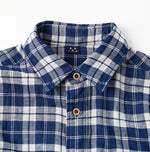 Indigo Fuwafuwa Double Woven 908 Loafer Shirt - 45R by 45rpm studio