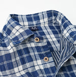 Indigo Fuwafuwa Double Woven 908 Loafer Shirt - 45R by 45rpm studio