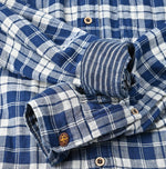 Indigo Fuwafuwa Double Woven 908 Loafer Shirt - 45R by 45rpm studio