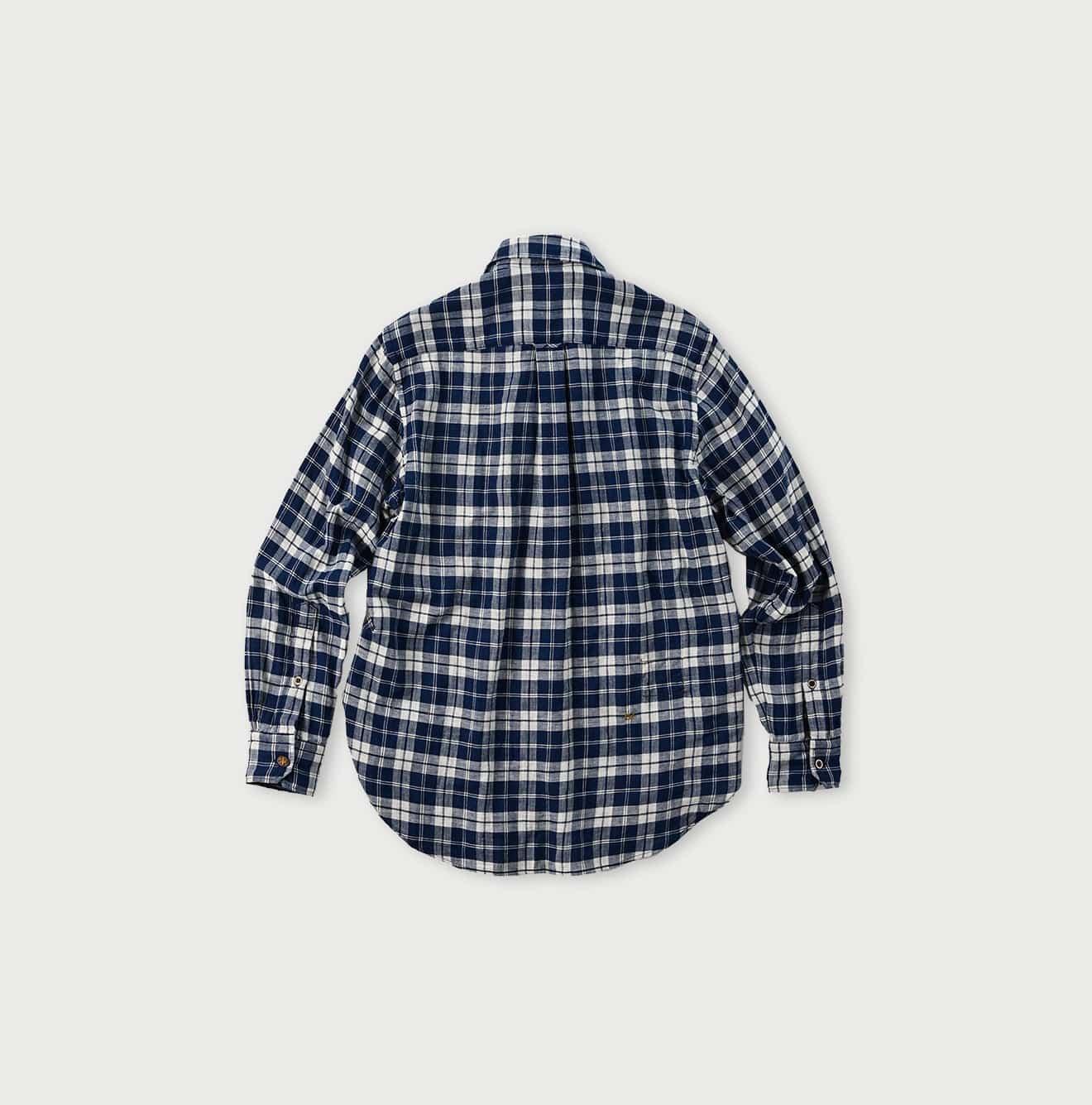 Indigo Fuwafuwa Double Woven 908 Loafer Shirt - 45R by 45rpm studio - Image 11