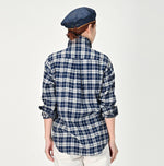 Indigo Fuwafuwa Double Woven 908 Loafer Shirt - 45R by 45rpm studio