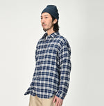 Indigo Fuwafuwa Double Woven 908 Loafer Shirt - 45R by 45rpm studio