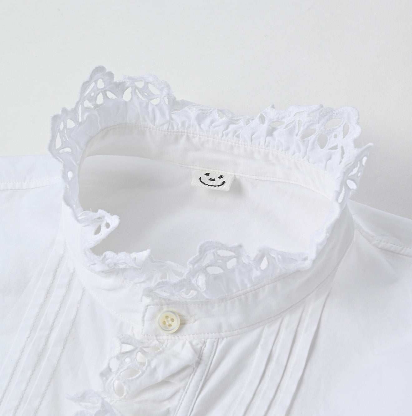 Miko Cutwork Frilled Blouse