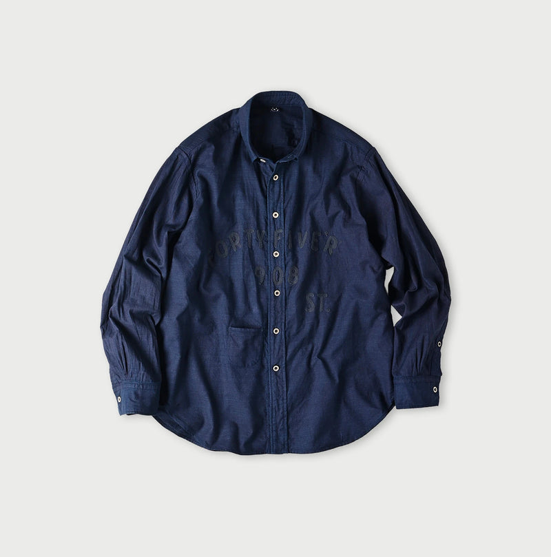 45R Indigo 504 Oxford 908 College Oxford Shirt - Image 1