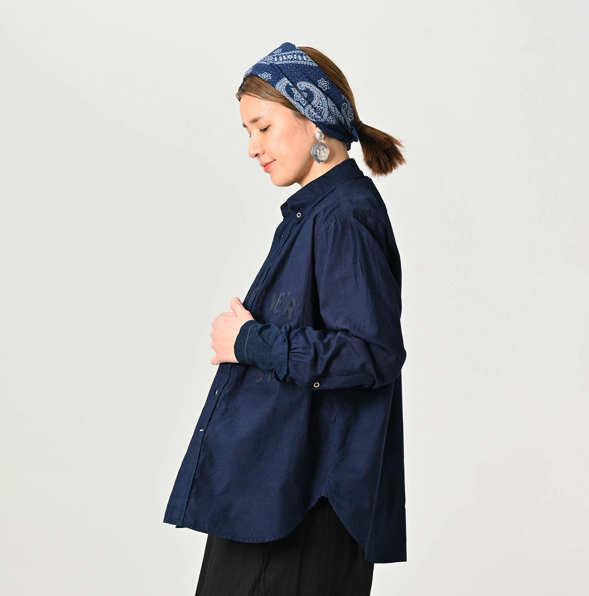 45R Indigo 504 Oxford 908 College Oxford Shirt - Image 5
