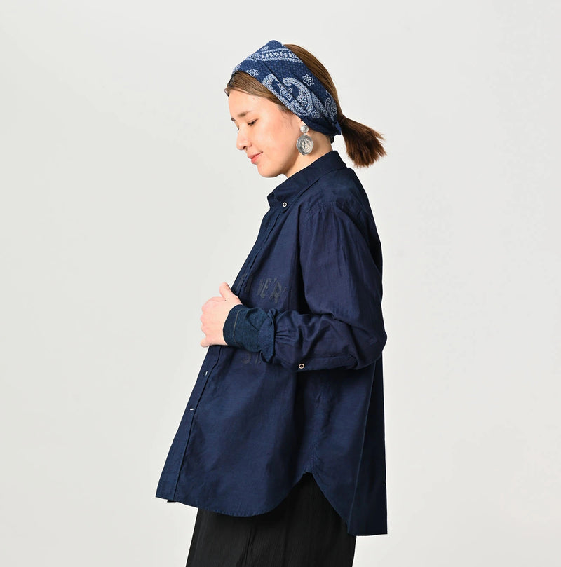 45R Indigo 504 Oxford 908 College Oxford Shirt - Image 5