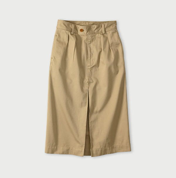 45R Two-Ply Chino Charlotte Tuck Skirt