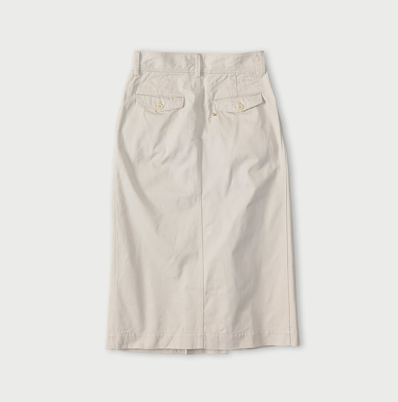 45R Two-Ply Chino Charlotte Tuck Skirt