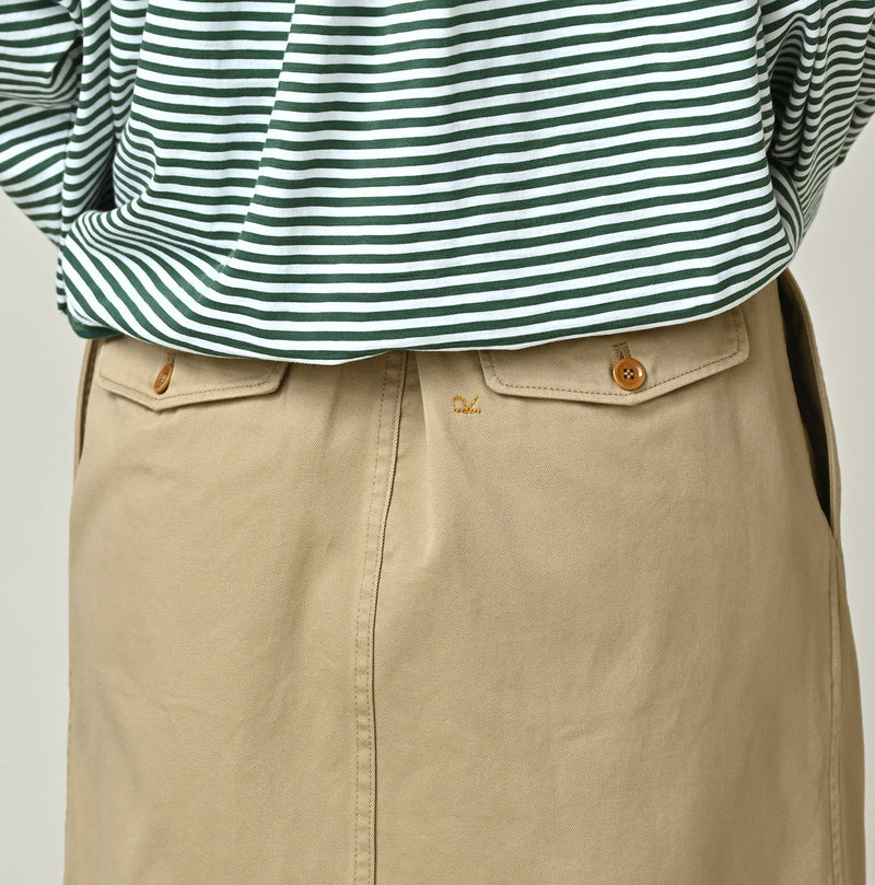45R Two-Ply Chino Charlotte Tuck Skirt