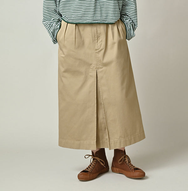 45R Two-Ply Chino Charlotte Tuck Skirt