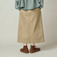45R Two-Ply Chino Charlotte Tuck Skirt