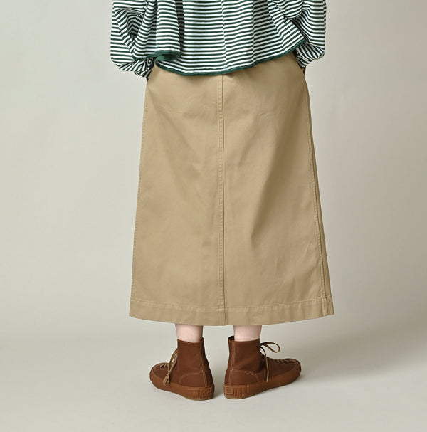 45R Two-Ply Chino Charlotte Tuck Skirt