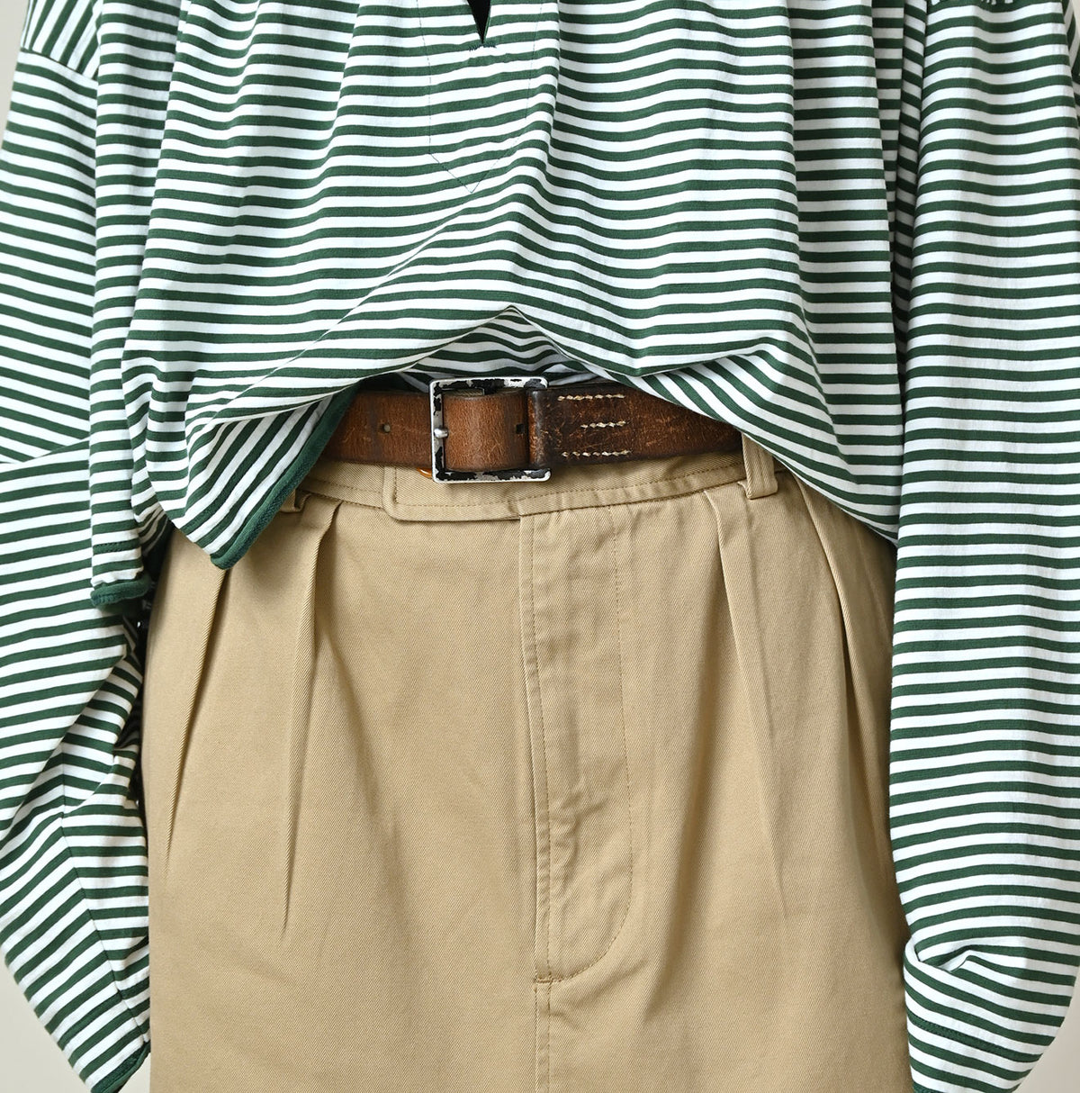 45R Two-Ply Chino Charlotte Tuck Skirt