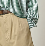 45R Two-Ply Chino Charlotte Tuck Skirt