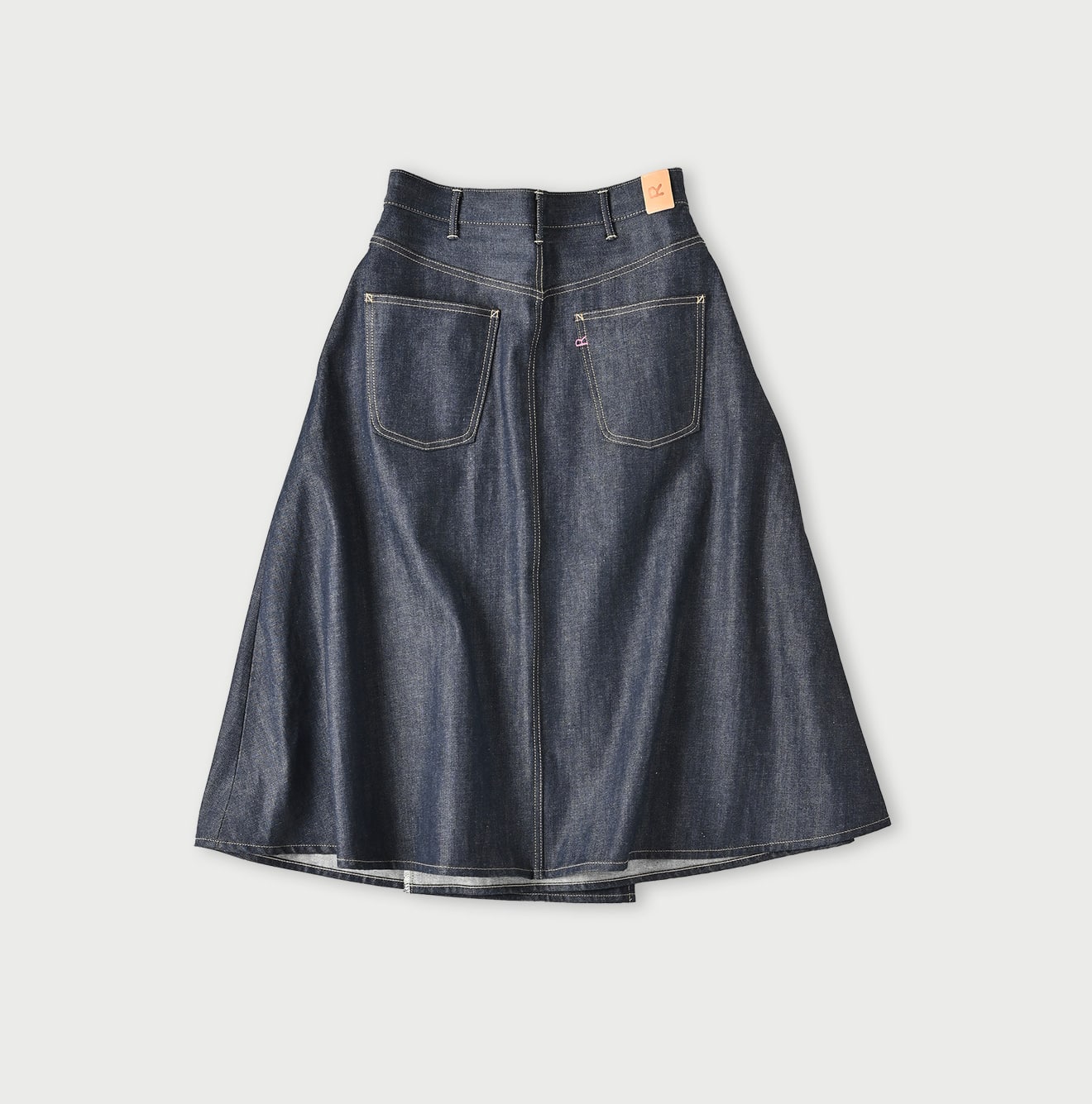 45R Rye Mugi Denim Crossover Skirt Raw