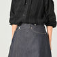 45R Rye Mugi Denim Crossover Skirt Raw