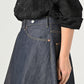 45R Rye Mugi Denim Crossover Skirt Raw