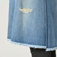 45R Rye Mugi Denim Crossover Skirt Sei