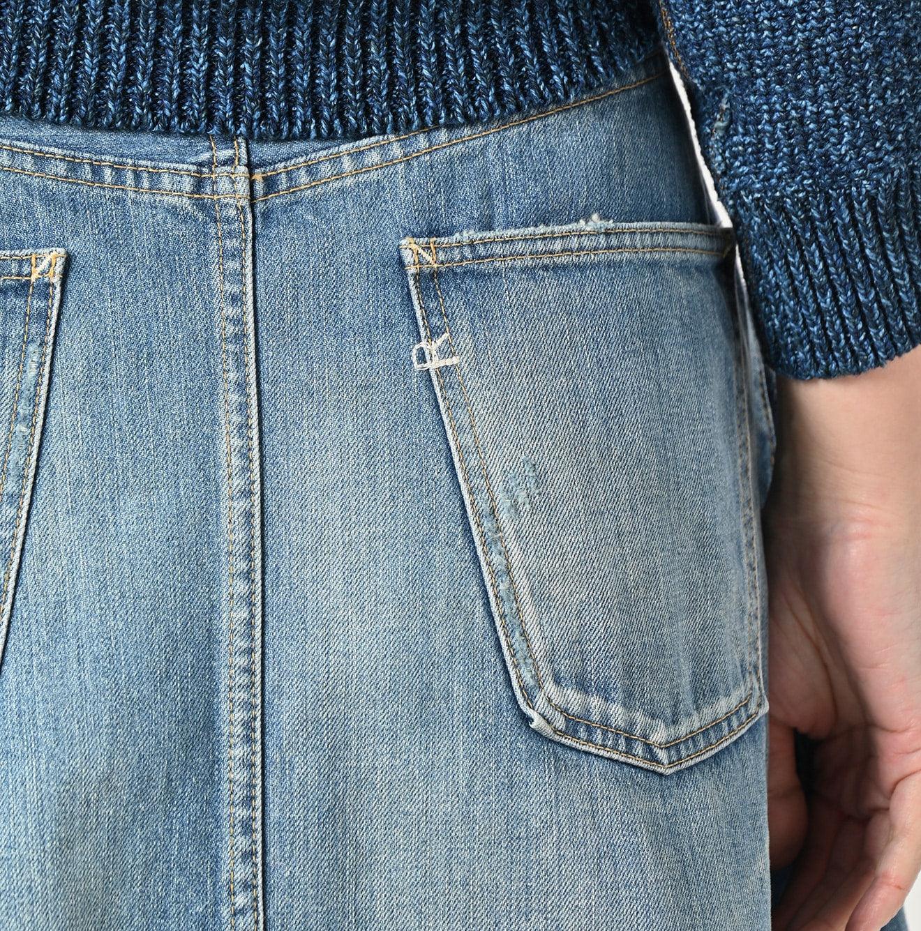 Rye Mugi Denim Crossover Skirt Sei - 45R by 45rpm studio - Image 9