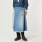 45R Rye Mugi Denim Crossover Skirt Sei