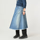 45R Rye Mugi Denim Crossover Skirt Sei