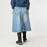 Rye Mugi Denim Crossover Skirt Sei - 45R by 45rpm studio
