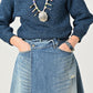 45R Rye Mugi Denim Crossover Skirt Sei