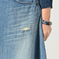 45R Rye Mugi Denim Crossover Skirt Sei