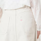 45R Rye Mugi Denim Crossover Skirt White Raw