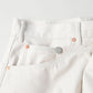 45R Rye Mugi Denim Crossover Skirt White Raw