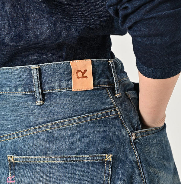 Rye Mugi Denim Crossover Skirt Syou (Up to L) - 45R by 45rpm studio
