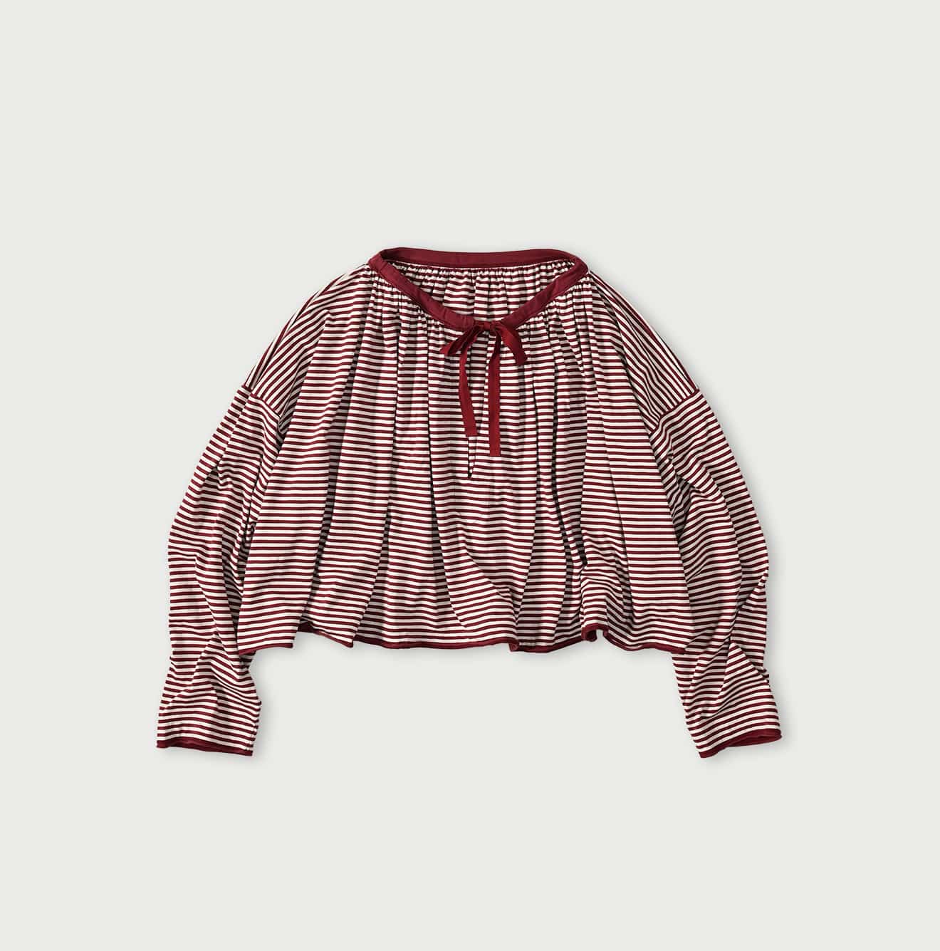 45R Supima Tenjiku Gathered Blouse