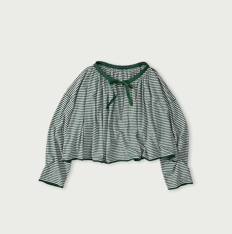 45R Supima Tenjiku Gathered Blouse