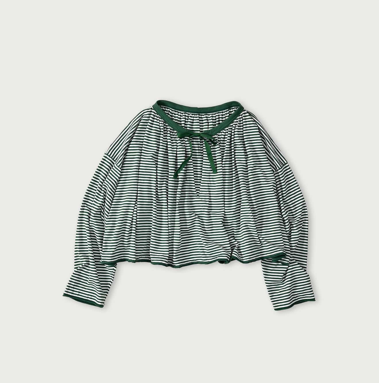 45R Supima Tenjiku Gathered Blouse