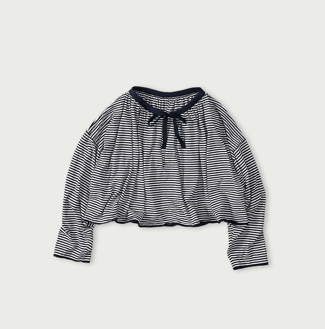 45R Supima Tenjiku Gathered Blouse