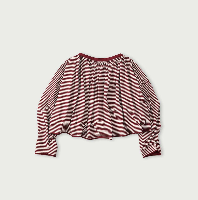 45R Supima Tenjiku Gathered Blouse