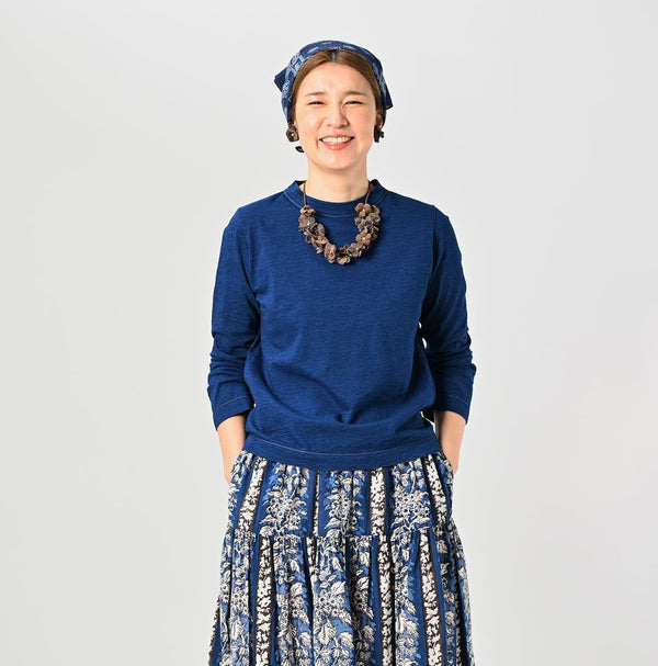 Indigo Square T-shirt - 45R by 45rpm studio