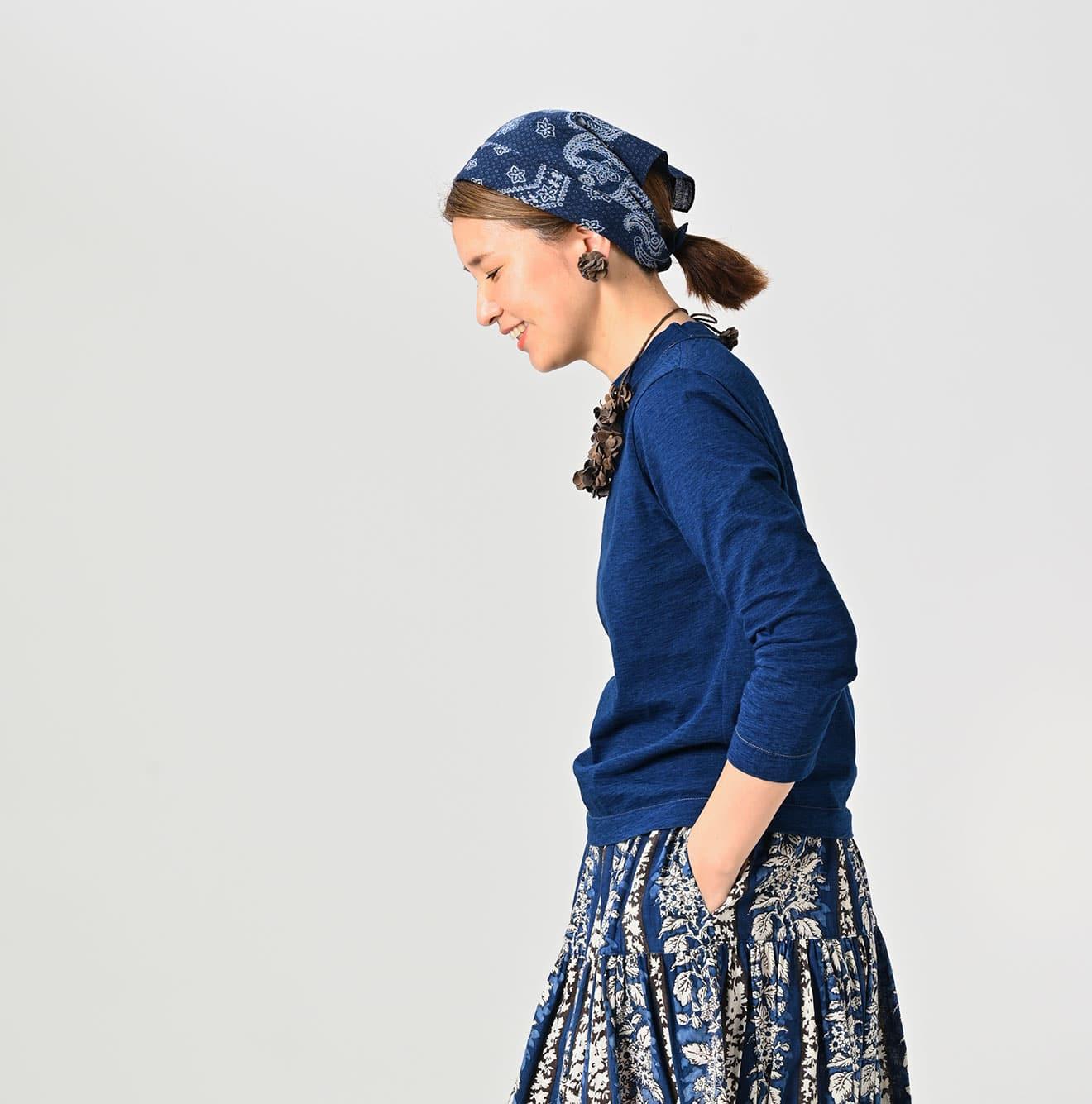 Indigo Square T-shirt - 45R by 45rpm studio - Image 4