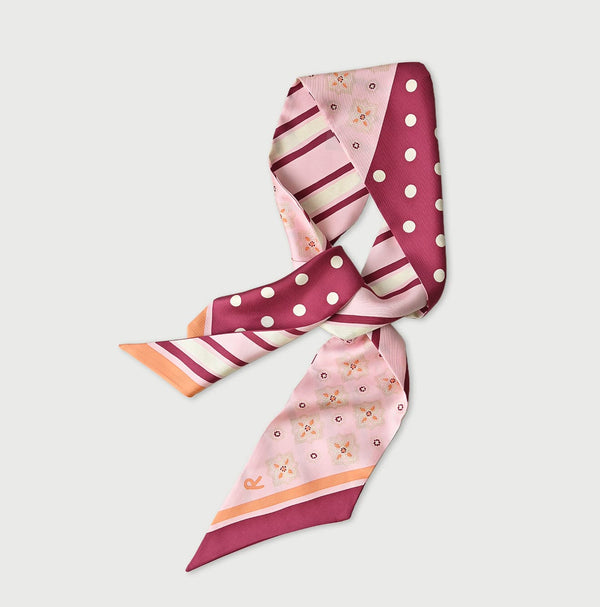 45R Silk Preppy Mix Kelp Scarf