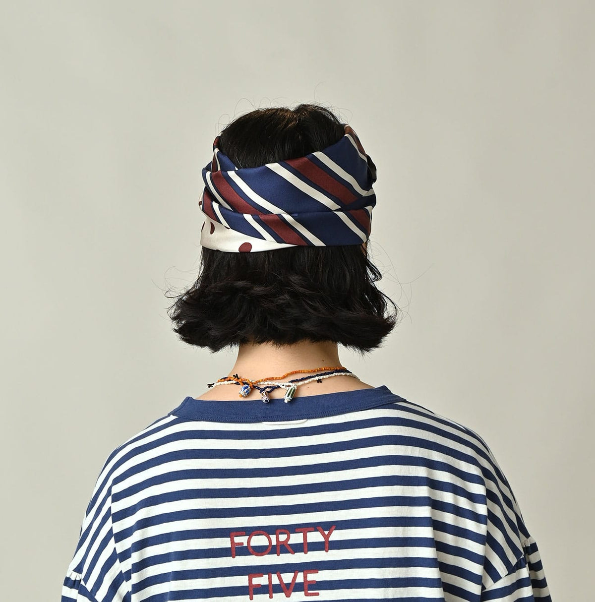 45R Silk Preppy Mix Kelp Scarf