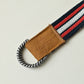45R Indigo Regimental Stripe Knit Belt