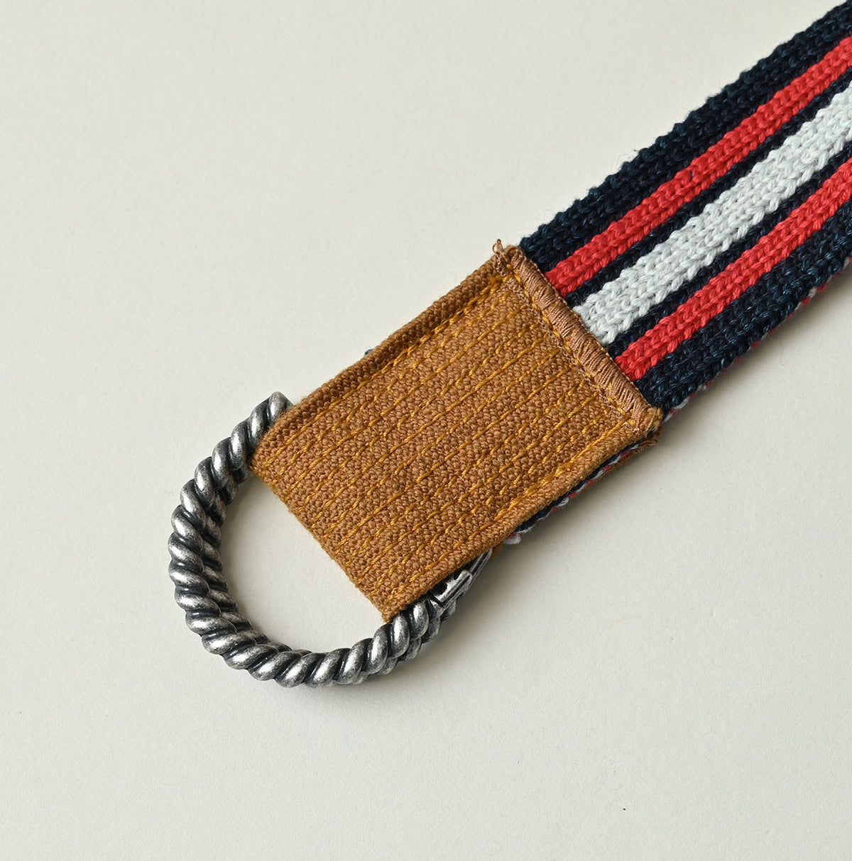 45R Indigo Regimental Stripe Knit Belt