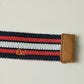 45R Indigo Regimental Stripe Knit Belt