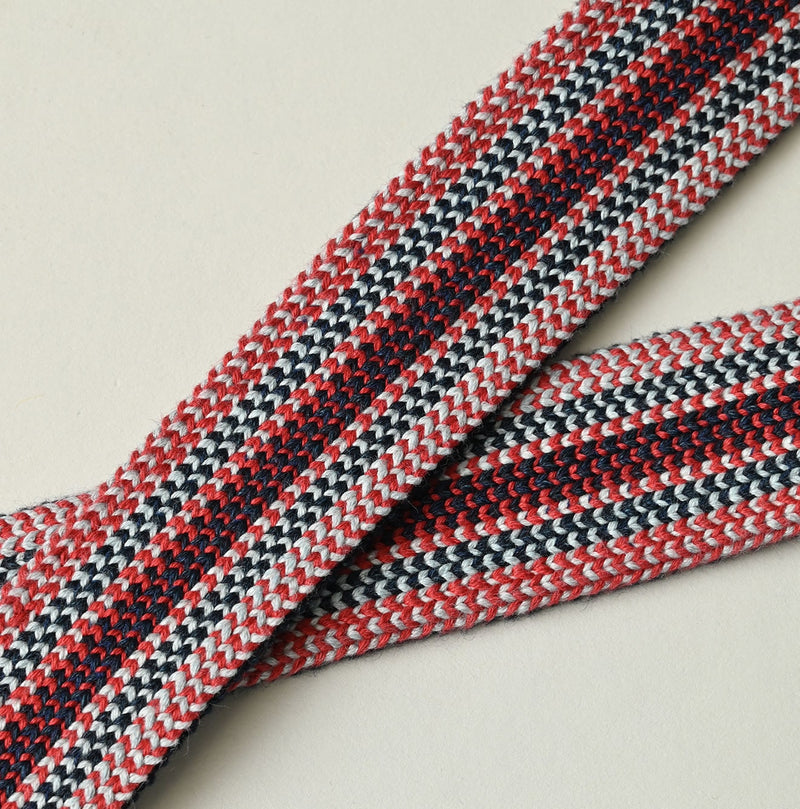 45R Indigo Regimental Stripe Knit Belt