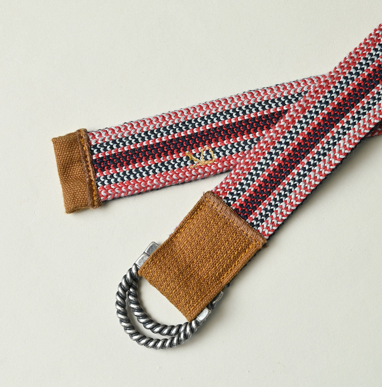45R Indigo Regimental Stripe Knit Belt