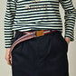 45R Indigo Regimental Stripe Knit Belt