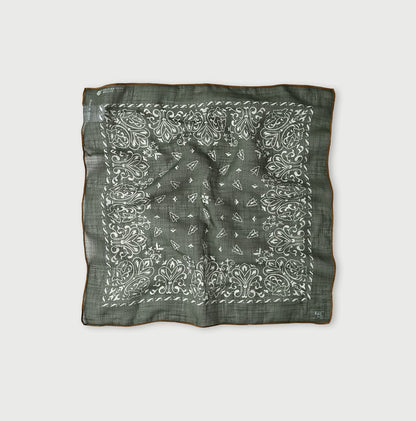 45R Gauze Fir Paisley Bandana