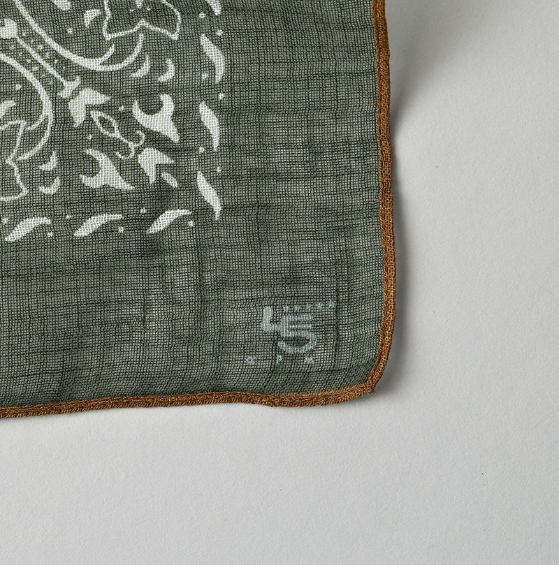 45R Gauze Fir Paisley Bandana