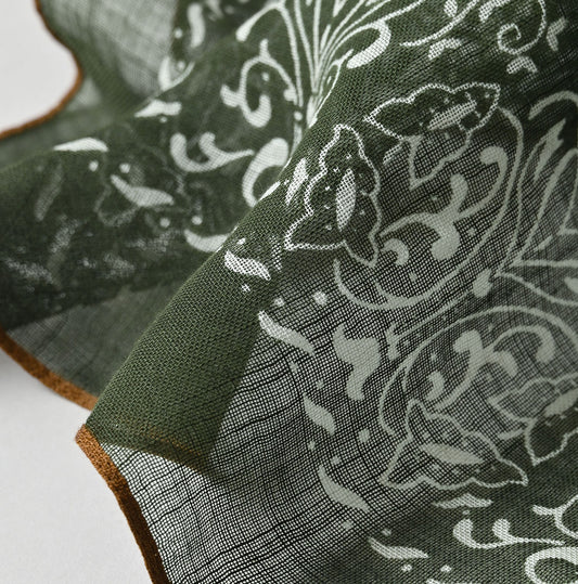 45R Gauze Fir Paisley Bandana