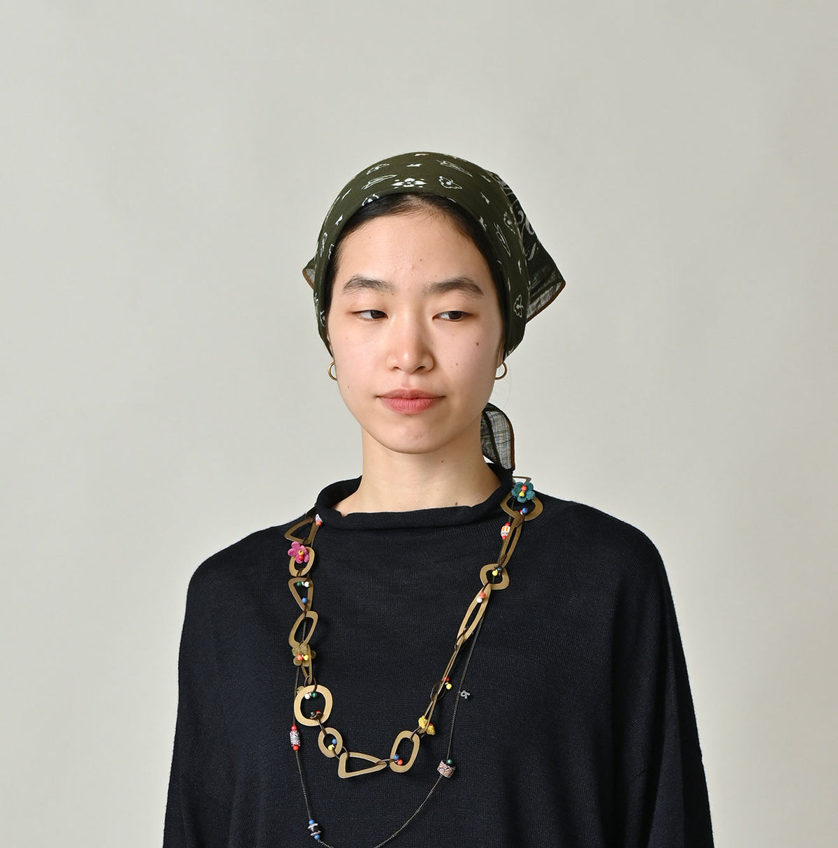 45R Gauze Fir Paisley Bandana